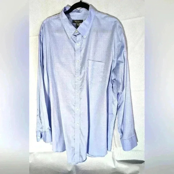 Soft blue mens long sleeve button down shirt. 2xl XXL Merona - Picture 1 of 5